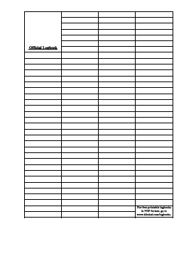 geocaching logsheet